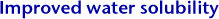 Improved water solubility